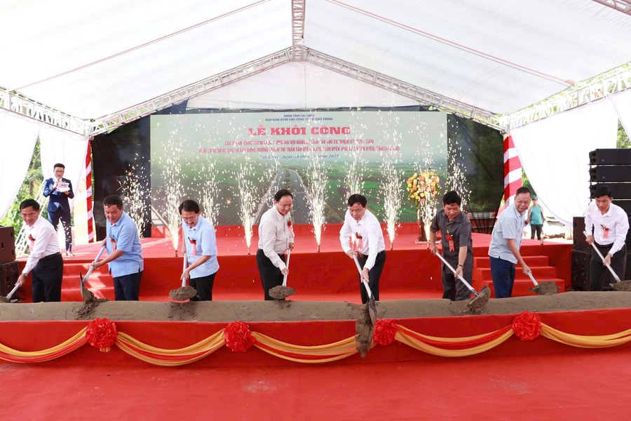 Lai Châu: Khởi công dự án Đường tránh thị trấn Tân Uyên