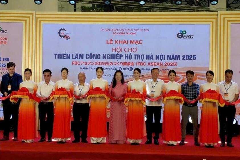 Khai mạc Hội chợ Triển lãm Công nghiệp hỗ trợ Hà Nội 2025