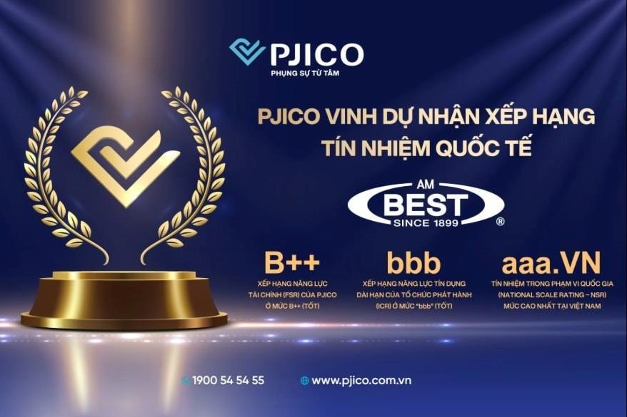 PJICO: 8 năm liên tiếp giữ vững xếp hạng tốt từ AM Best