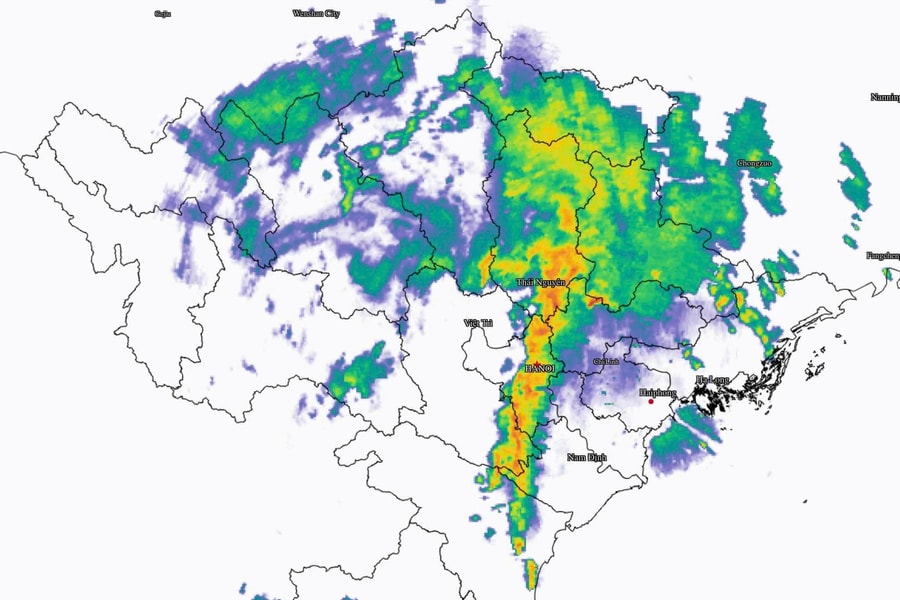 Cảnh báo mưa lớn và ngập lụt tại Hà Nội