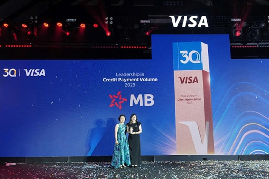 MBBank nhận bốn giải thưởng từ Visa