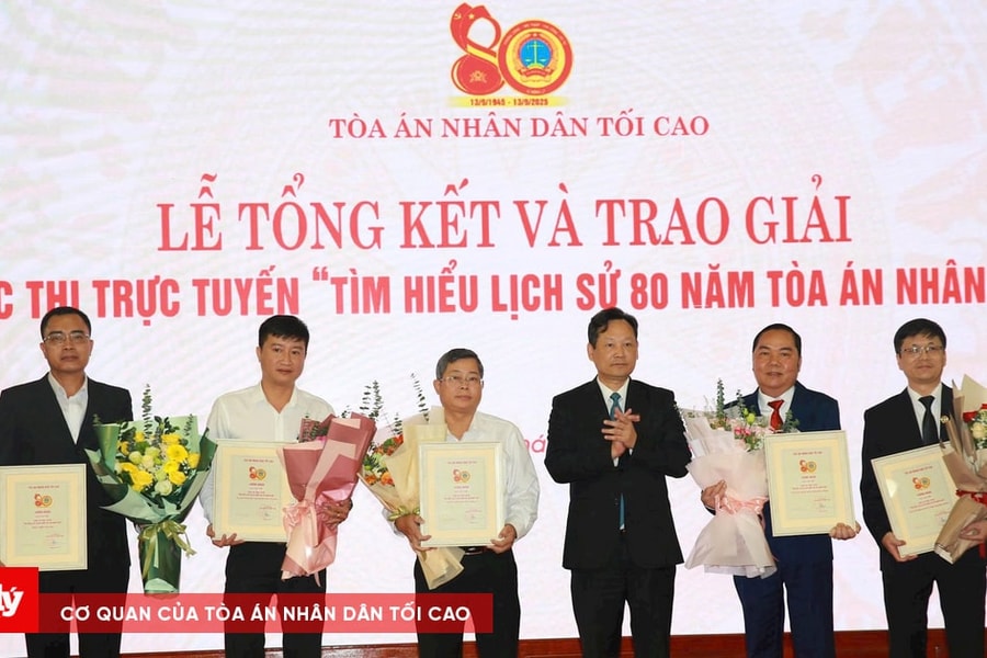 Tổng kết, trao giải Cuộc thi “Tìm hiểu lịch sử 80 năm Tòa án nhân dân”