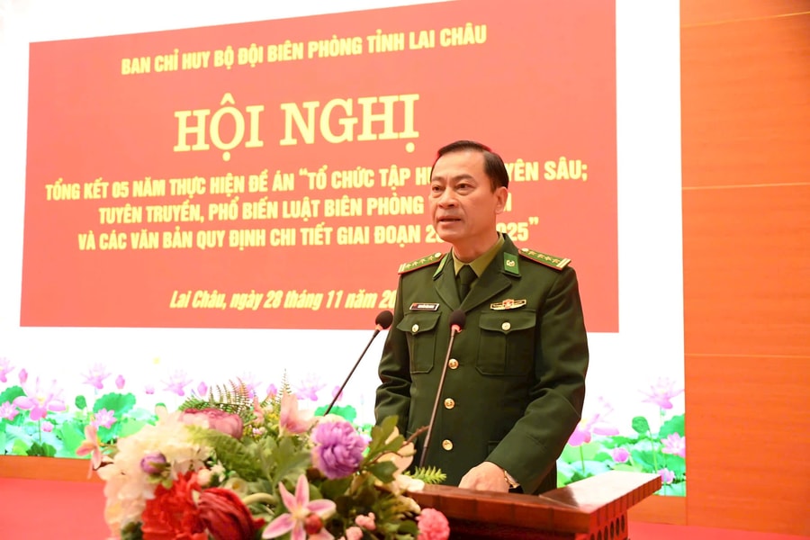 Bộ đội Biên phòng tỉnh Lai Châu tổng kết thực hiện đề án Luật Biên phòng Việt Nam