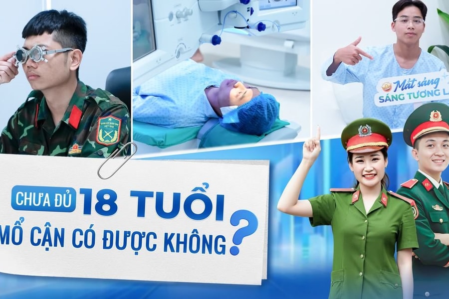 Lưu ý mổ cận đạt 10/10 cho thí sinh dự thi ngành Công an, Quân đội
