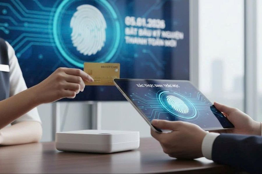Từ 2026, phát hành thẻ ngân hàng bắt buộc xác thực sinh trắc học