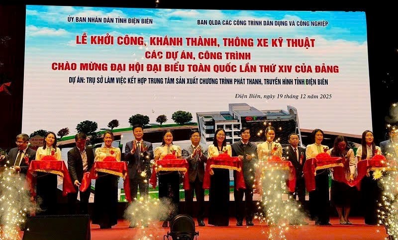 Điện Biên khánh thành ba dự án trọng điểm chào mừng Đại hội Đảng