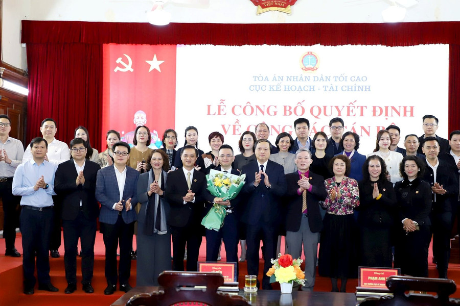 Bổ nhiệm Chánh Văn phòng Cục Kế hoạch – Tài chính TANDTC