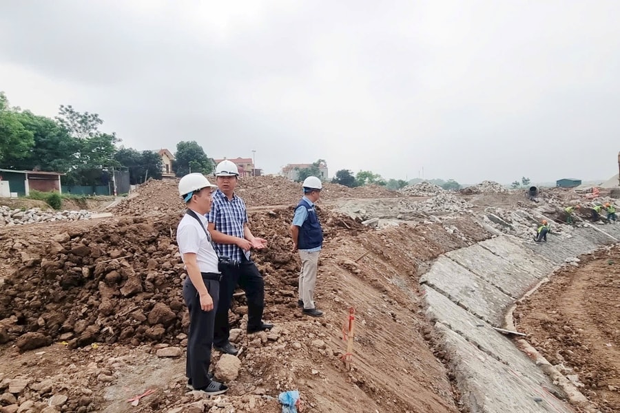 Dự án kè đầm Thọ Lão (xã Yên Lãng, Hà Nội): Chủ động kiểm tra, hoàn thiện một số hạng mục thi công