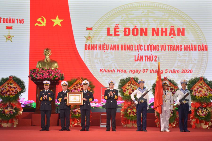 Lữ đoàn 146 đón nhận Anh hùng Lực lượng vũ trang nhân dân lần thứ hai