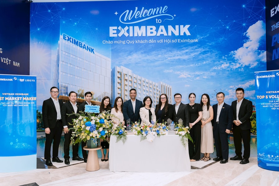 Eximbank duy trì vai trò nhà tạo lập thị trường ngoại hối, 6 năm liên tiếp được LSEG vinh danh