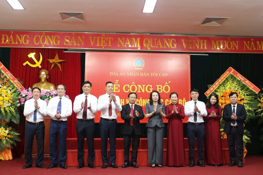 TANDTC công bố quyết định bổ nhiệm Chánh án TAND tỉnh Bắc Ninh