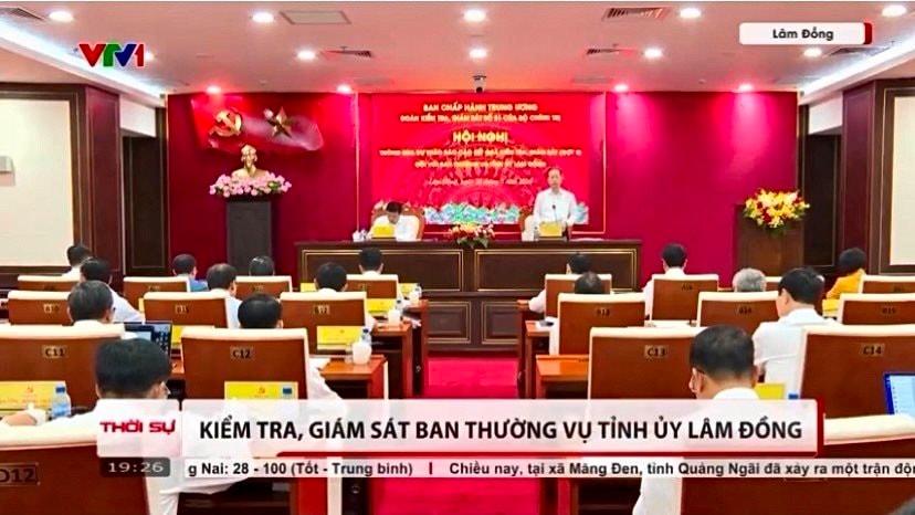 Kiểm tra, giám sát Ban Thường vụ Tỉnh uỷ Lâm Đồng