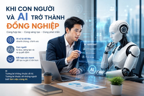Khi con người và AI trở thành đồng nghiệp