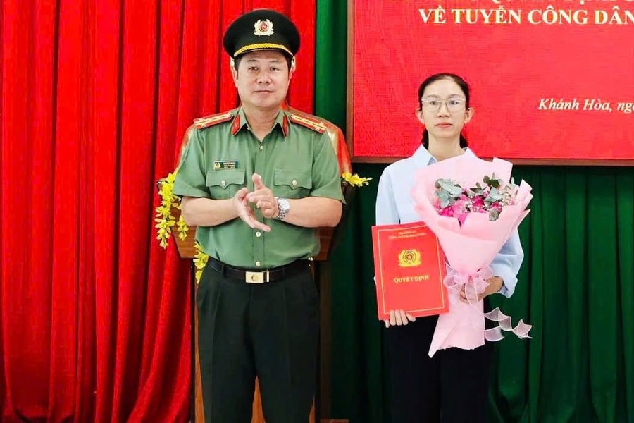 Vợ Thiếu tá Nguyễn Xuân Hải được tuyển vào lực lượng công an
