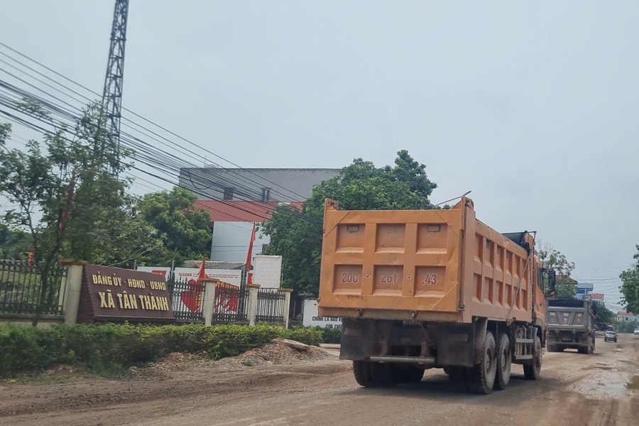 Thái Nguyên: Tuyến ĐT.269B qua xã Tân Thành ảnh hưởng xấu và đe dọa an toàn của người dân