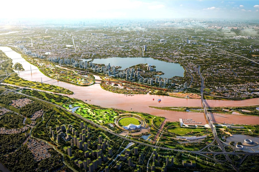 Hà Nội lựa chọn liên danh 3 doanh nghiệp thực hiện dự án Trục đại lộ cảnh quan sông Hồng