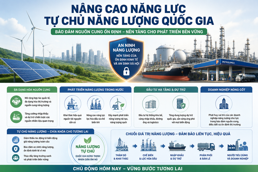 An ninh năng lượng: Lá chắn bảo vệ nền kinh tế trước những cú sốc giá dầu
