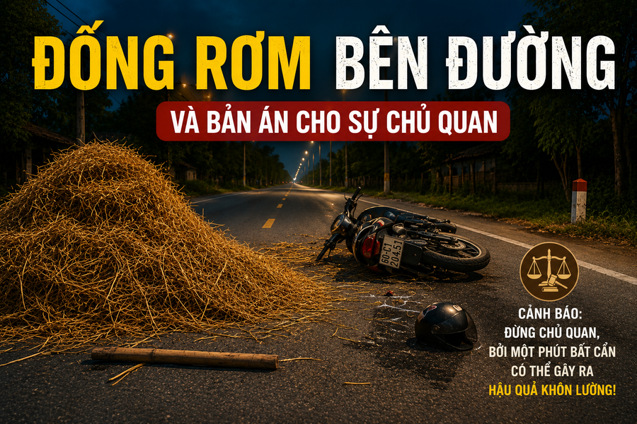 Đống rơm bên đường và bản án cho sự chủ quan
