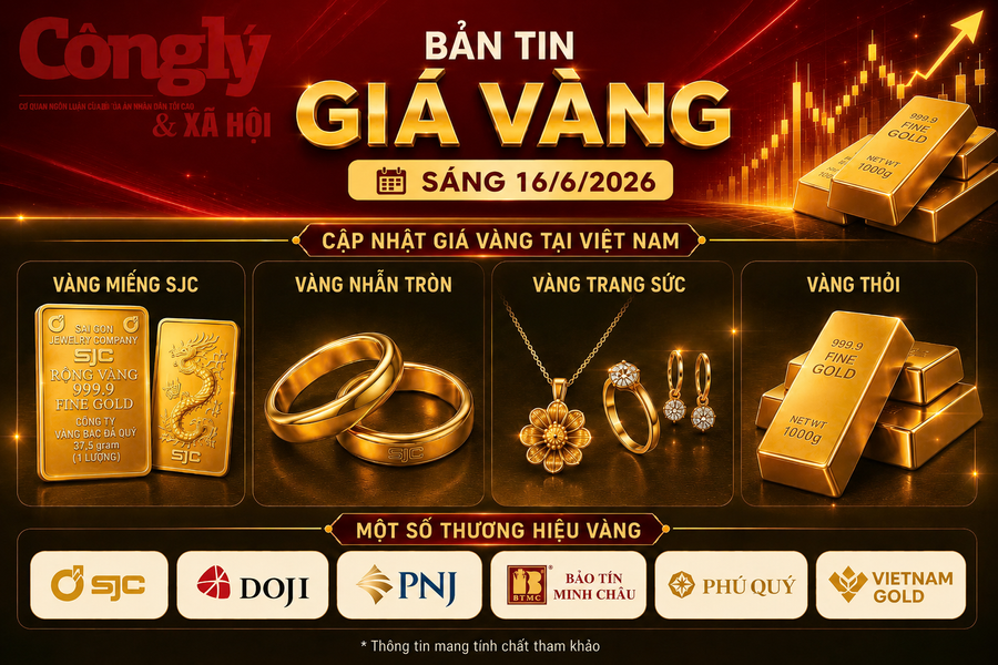 Giá vàng sáng 16/6: Vàng nhẫn bám sát 150 triệu đồng/lượng