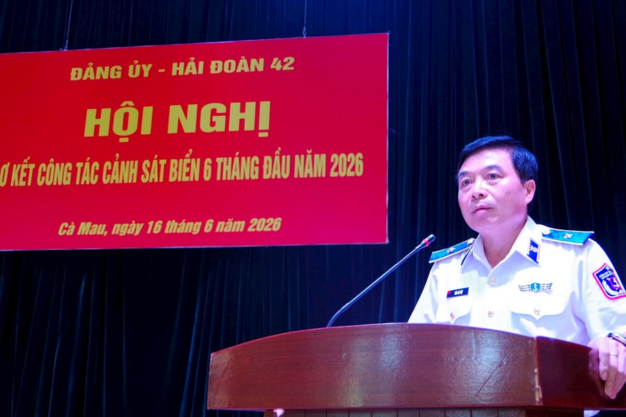 Hải đoàn 42 hoàn thành tốt nhiệm vụ 6 tháng đầu năm 2026