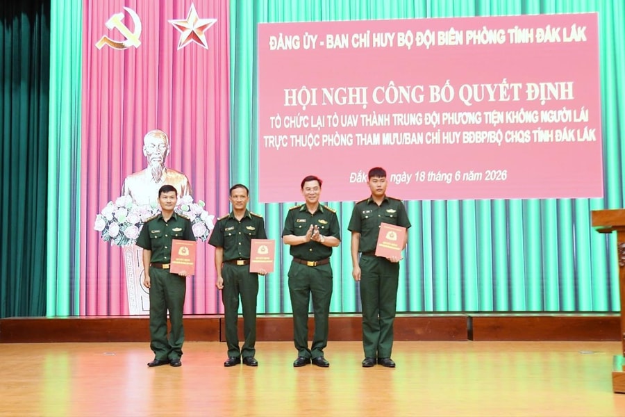 Bộ đội Biên phòng Đắk Lắk thành lập Trung đội phương tiện không người lái