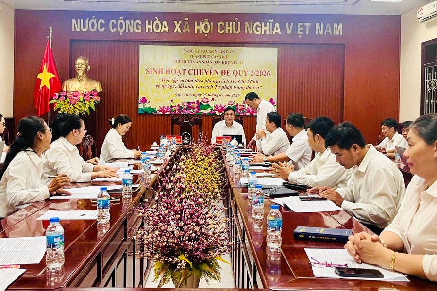 TAND khu vực 11- Cần Thơ phát huy tinh thần chủ động, sáng tạo trong công việc