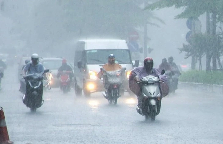 Thời tiết ngày 26/6: Bắc bộ mưa dông, nền nhiệt giảm