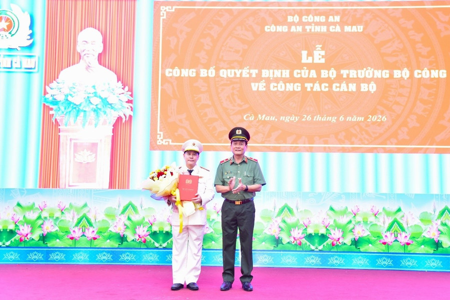 Cà Mau có tân Phó Giám đốc Công an tỉnh