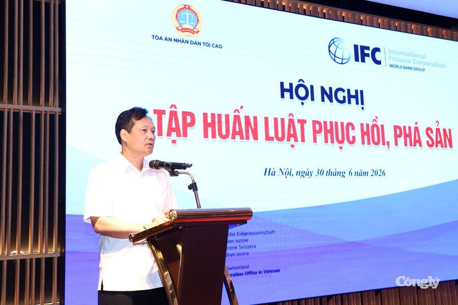 TANDTC đẩy mạnh triển khai Luật Phục hồi, phá sản trong toàn hệ thống Tòa án
