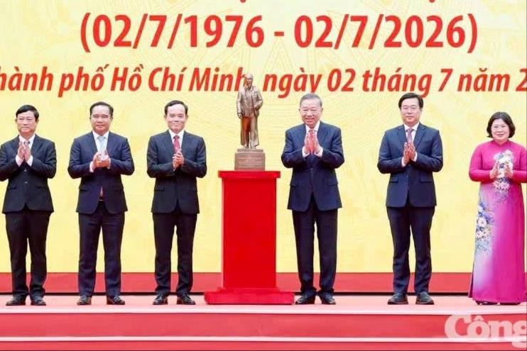 Toàn cảnh Lễ kỷ niệm 50 năm Thành phố Sài Gòn - Gia Định mang tên Bác
