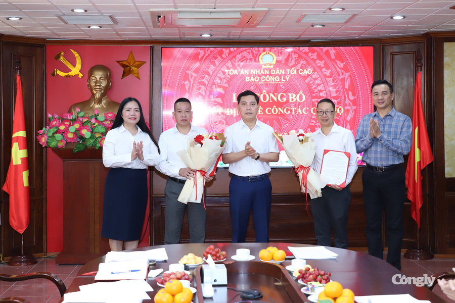 Báo Công lý trao quyết định bổ nhiệm lãnh đạo cấp phòng