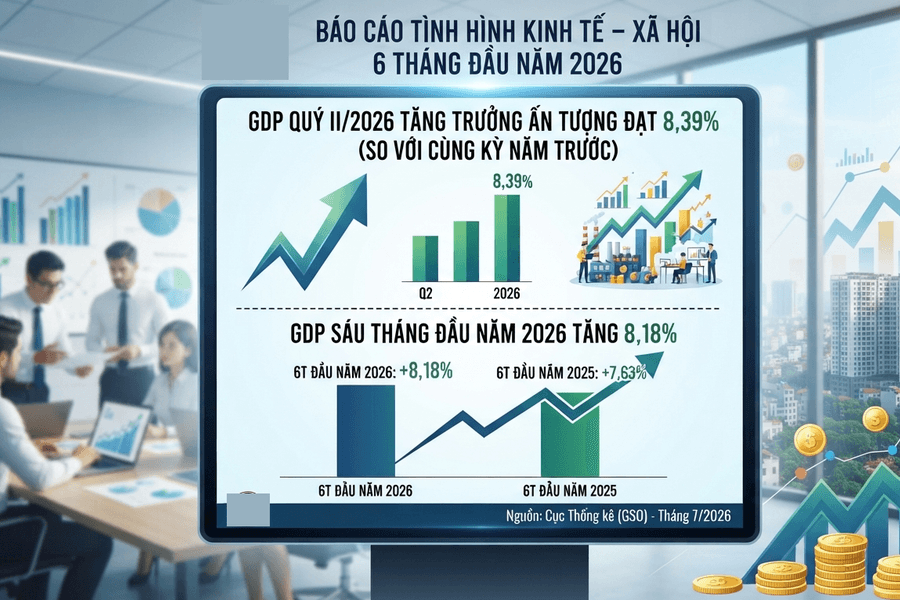 GDP quý II năm 2026 tăng 8,39%