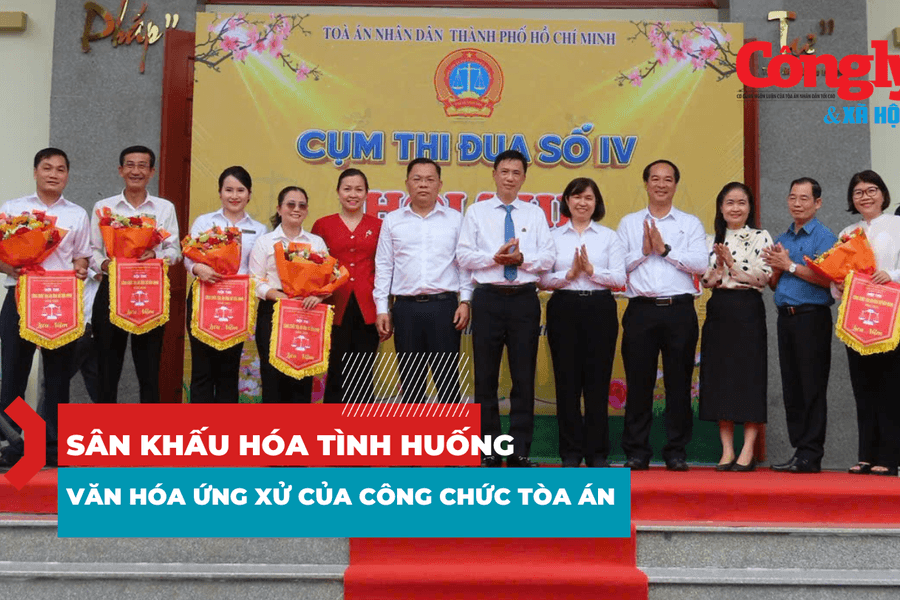 Sân khấu hóa tình huống thực tế, lan tỏa văn hóa ứng xử của công chức Tòa án