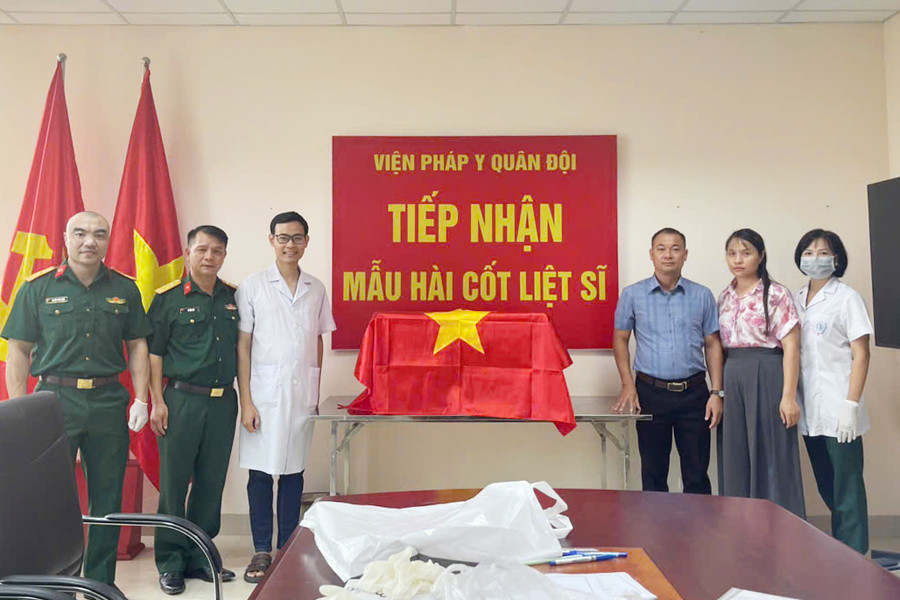 Điện Biên bàn giao hơn 1.154 mẫu hài cốt liệt sĩ phục vụ giám định ADN