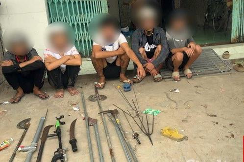Kịp thời ngăn chặn nhóm thanh, thiếu niên chuẩn bị hung khí để đánh nhau