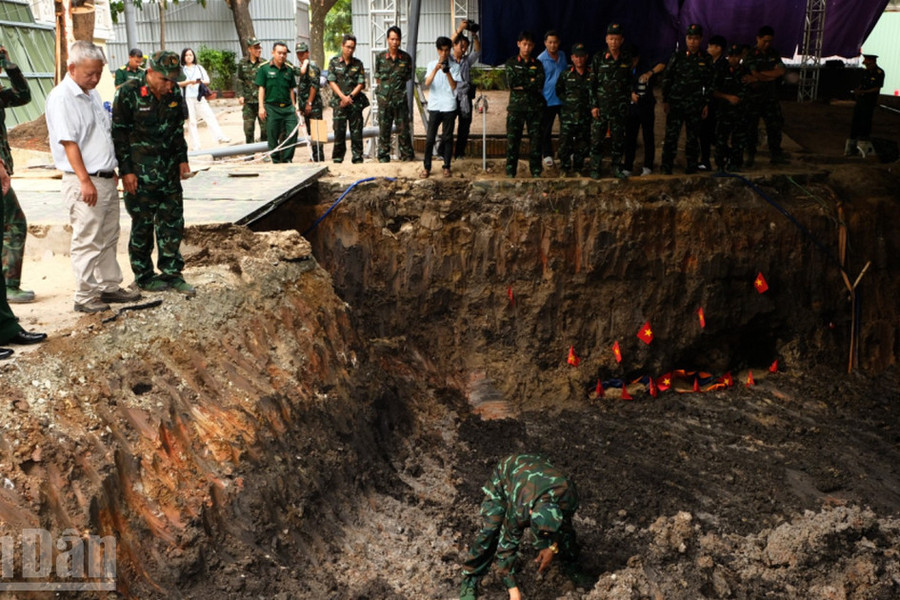 Tìm thấy 16 hài cốt liệt sĩ tại Công viên Lê Thị Riêng