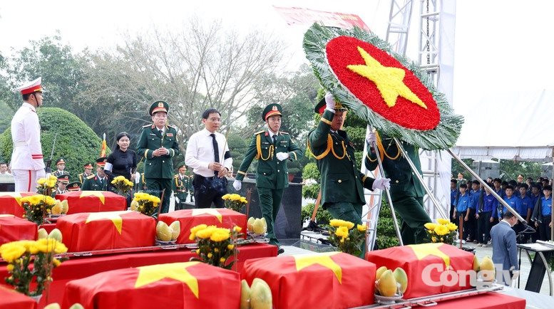 Xúc động lễ viếng, truy điệu, an táng 63 hài cốt liệt sĩ tại Đồng Nai