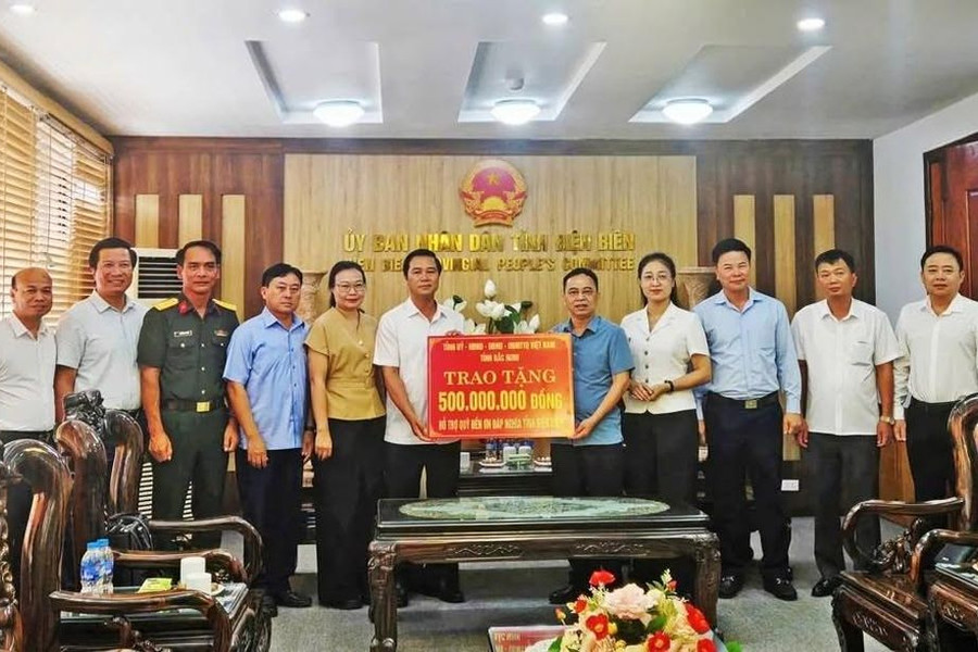 Điện Biên tiếp nhận 500 triệu đồng về Quỹ Đền ơn đáp nghĩa