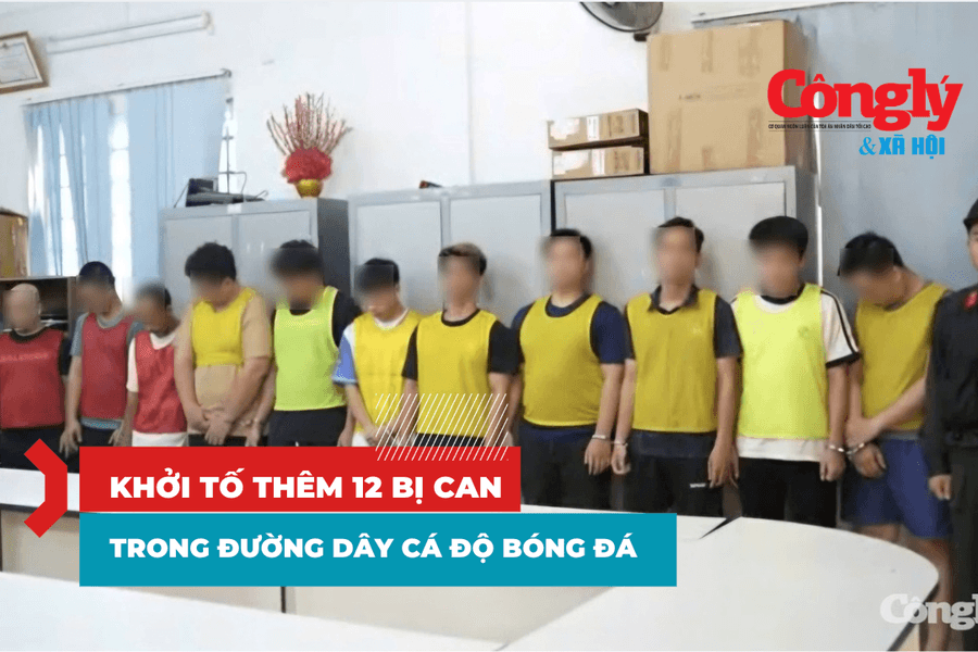 Khởi tố thêm 12 bị can trong đường dây cá độ bóng đá