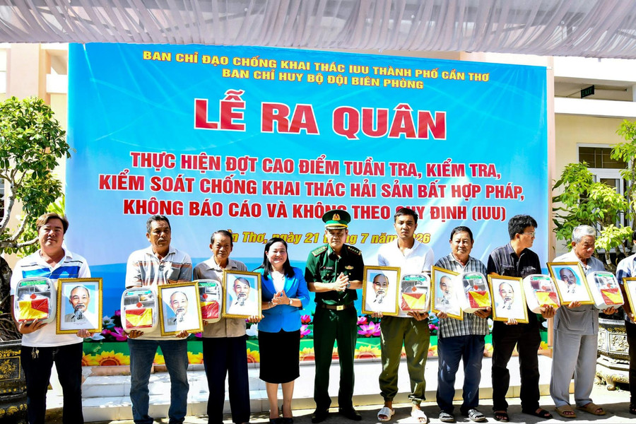BĐBP TP Cần Thơ ra quân cao điểm chống khai thác IUU