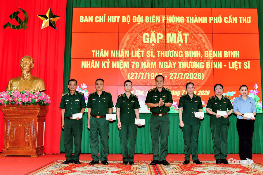 BĐBP TP Cần Thơ gặp mặt thân nhân liệt sĩ, thương binh, bệnh binh