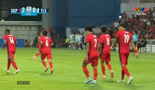 Singapore – Timor Leste 2 – 0: Singapore tạm vươn lên dẫn đầu bảng A