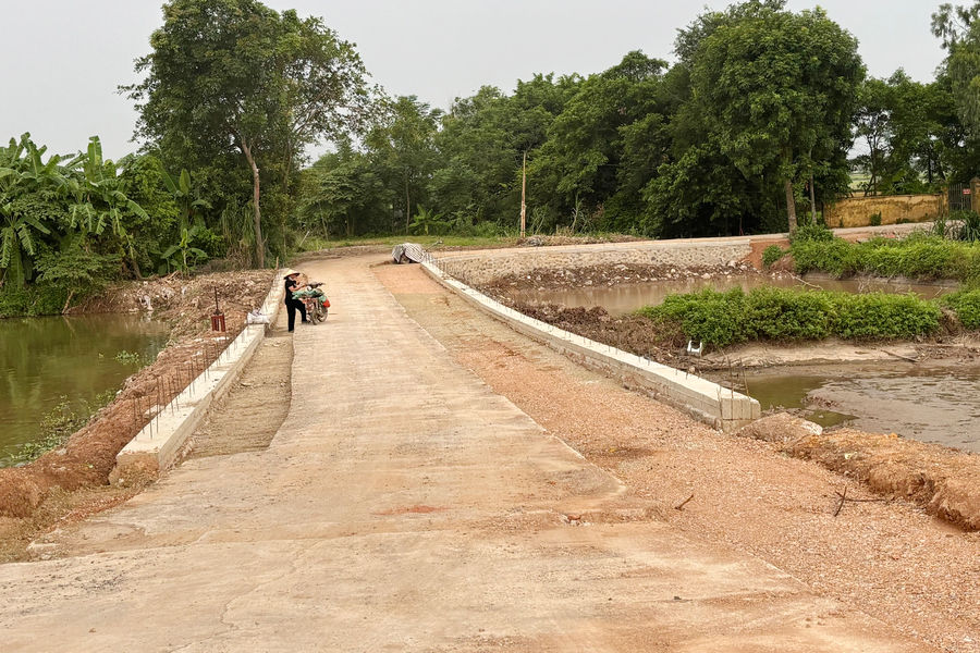 Chuyên Mỹ (Hà Nội): Dự án "Sửa chữa, duy tu đường trục thôn Quán" thi công ra sao?