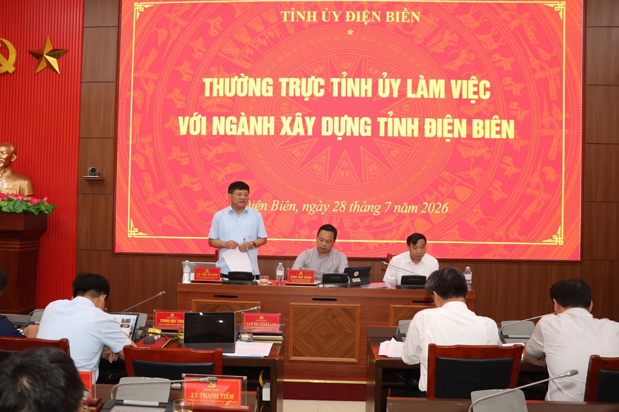 Bí thư Tỉnh ủy Điện Biên yêu cầu ngành xây dựng tăng tốc các dự án trọng điểm