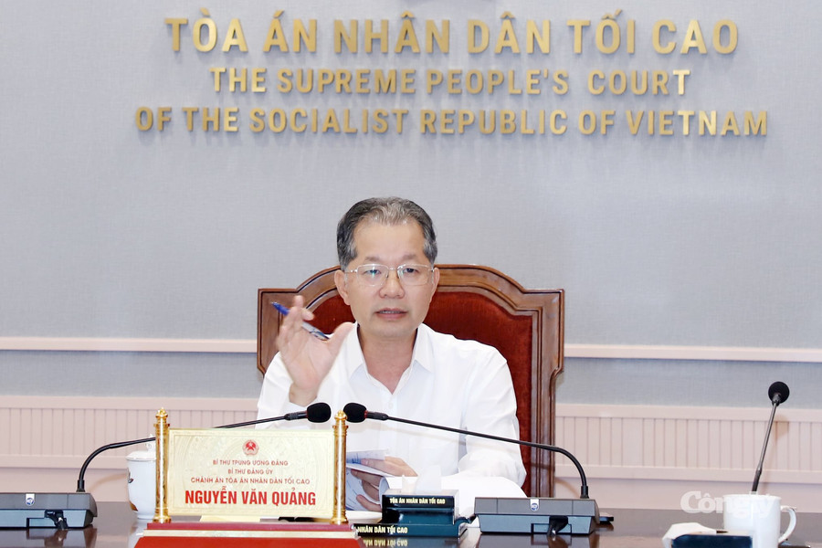 Khẩn trương hoàn thiện Nền tảng Quản lý án toàn trình theo tiến độ "đồng hồ đếm ngược"
