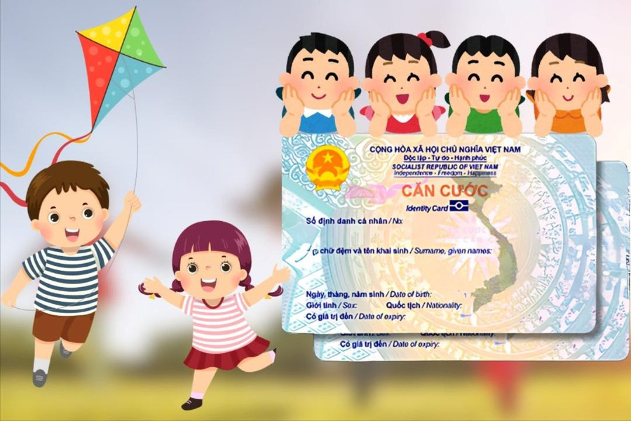 Từ 1/9, trẻ dưới 6 tuổi được cấp thẻ căn cước trong quy trình khai sinh liên thông