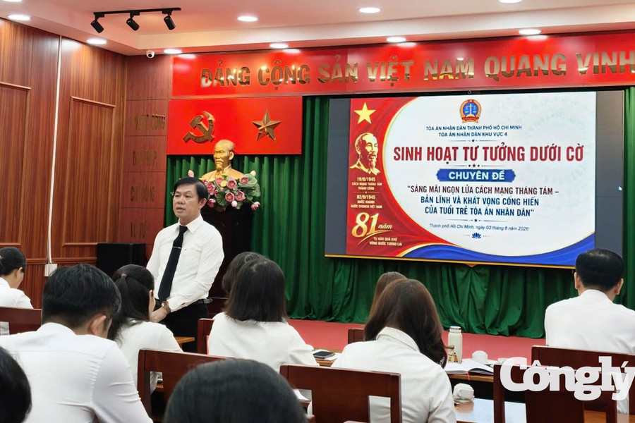 TAND khu vực 4 - TPHCM khơi dậy khát vọng cống hiến qua sinh hoạt chuyên đề