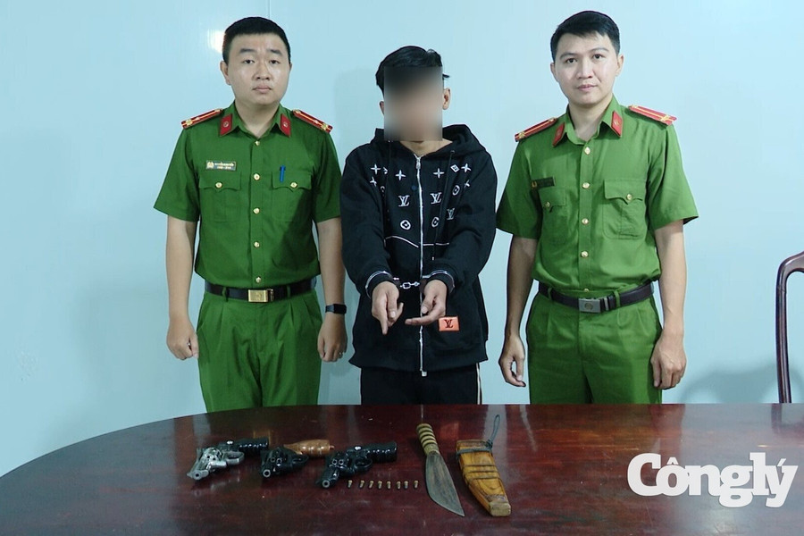 Bắt khẩn cấp nhóm đối tượng dùng súng giải quyết mâu thuẫn tại xã Tân Vĩnh Lộc
