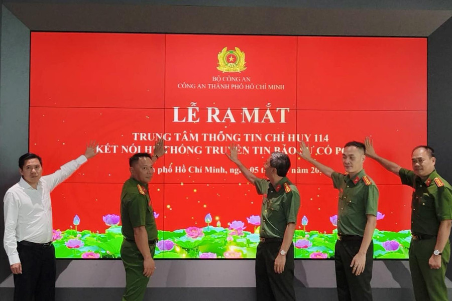 TP.HCM ra mắt Trung tâm Thông tin chỉ huy 114, nâng cao hiệu quả chữa cháy và cứu nạn, cứu hộ