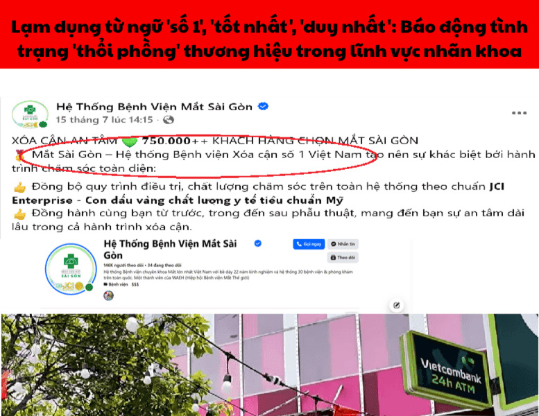 Quảng cáo "số 1, tốt nhất" tại nhiều bệnh viện mắt: Phải có căn cứ chứng minh